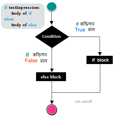 if স্টেটমেন্ট এর ফ্লোচার্ট